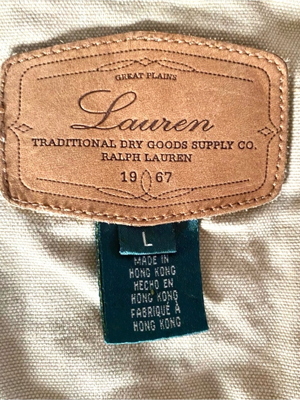 VINTAGE Ralph Lauren Great Plains Floral Embroidered Denim Jacket.